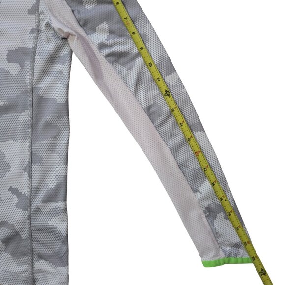 RLX Ralph Lauren S Fits 4-6 Gray White Slim Top 1/4 Zip Golf Beach - Picture 8 of 11